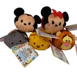Disney Toys | Disney Tsum Tsum Mini Plush Lot Of 5 Winnie The Pooh Eeyore Tiger Mickey Minnie | Color: Black/Red | Size: Osg