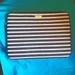 Kate Spade Bags | Kate Spade New York Black Striped Coated Canvas 13" Electronic Case | Color: Black/White | Size: 13 X 9.3 X 1.2 Inches