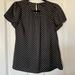 J. Crew Tops | J. Crew Polka Dot Babydoll Top | Color: Black/White | Size: 2