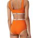 Burberry Swim | Burberry Tarnie Logo-Tape Two-Piece Swimsuit | Color: Orange | Size: Xl