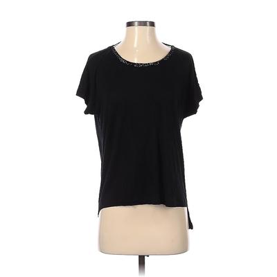 Religion Short Sleeve Top Black Keyhole Tops - Women's Size X-Small