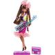 Barbie Rewind 80s Edition Dolls’ Night Out Doll (11.5-in Brunette) in Party Look Featuring Neon Jacket, Skirt & Accessories, with Cassette Tape Doll Stand, Gift for Collectors