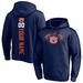 Men's Fanatics Branded Navy Auburn Tigers Playmaker Football Personalized Name & Number Pullover Hoodie