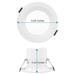 Luxrite 4" Commercial Selectable CCT New Construction LED Canless Recessed Lighting Kit in White | 5.05 H x 3.44 W in | Wayfair LR23948-1PK