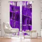 East Urban Home Jemine Color Intoxication I Room Darkening Thermal Rod Pocket 2 Piece Curtain Panel Set Synthetic in Indigo | 61 H in | Wayfair