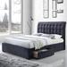 Red Barrel Studio® Drorit Queen Bed In Dark Gray Fabric Upholstered/Polyester | 47 H x 67 W x 87 D in | Wayfair 0A6D50BE0DC447D0A4975C7D058B9D05