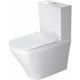 Stand-WC DuraStyle Kombi 63cm Tiefspüler, für aufgesetzten Spülkasten, Abgang Vario, Farbe: Weiß