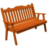 Pine 4' Royal English Garden Bench