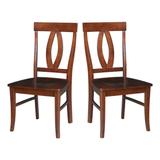 International Concepts Solid Wood Cosmo Dining Chairs, Set of 2