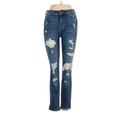 Hollister Jeggings - High Rise: Blue Bottoms - Women's Size 25 - Dark Wash