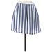 LC Lauren Conrad Casual Mini Skirt Mini: Blue Print Bottoms - Women's Size Small