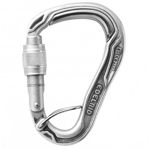 Edelrid – HMS Bulletproof Screw FG Eco – HMS-Karabiner grau