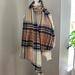 American Eagle Outfitters Accessories | American Eagle Oversize Plaid Blanket Scarf/Wrap | Color: Cream/Orange | Size: Os