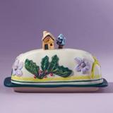 Anthropologie Kitchen | Anthropologie Nathalie Lete Cottage Butter Dish | Color: Cream | Size: Os