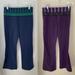 Lululemon Athletica Pants & Jumpsuits | Lululemon Womens Yoga Pants Purple & Navy Size 4 | Color: Purple | Size: 4