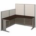 Bush Business Furniture Office in an Hour L-Shape Workstation Cubicle in Brown, Size 62.99 H x 64.49 W x 64.49 D in | Wayfair WC36894-03K
