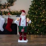 Northlight Seasonal 24" Santa's Workshop Elf Animated Standing Christmas Figure | 24 H x 8 W x 11 D in | Wayfair NORTHLIGHT RI92237