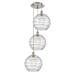 Innovations Lighting Bruno Marashlian Athens Deco Swirl 18 Inch 3 Light Multi Light Pendant - 113B-3P-PC-G1213-12