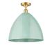 Innovations Lighting Bruno Marashlian Plymouth Dome 16 Inch 1 Light Semi Flush Mount - 516-1C-PC-MBD-16-RD-LED