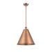 Innovations Lighting Bruno Marashlian Ballston Cone 16 Inch Large Pendant - 516-1S-AC-MBC-16-AC-LED