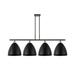 Innovations Lighting Bruno Marashlian Ballston Dome 50 Inch 4 Light Linear Suspension Light - 516-4I-BAB-MBD-12-BK-LED