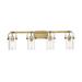 Innovations Lighting Bruno Marashlian Pilaster 34 Inch 4 Light Bath Vanity Light - 423-4W-BB-4CL