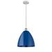 Innovations Lighting Bruno Marashlian Plymouth Dome 12 Inch Mini Pendant - 516-1P-BAB-MBD-12-BL-LED