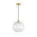 Innovations Lighting Bruno Marashlian Athens Water Glass 12 Inch Mini Pendant - 516-1P-BB-G1215-12