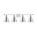 Innovations Lighting Bruno Marashlian Ballston Cone 38 Inch 4 Light Bath Vanity Light - 516-4W-WPC-MBC-8-PC-LED