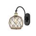 Innovations Lighting Bruno Marashlian Farmhouse Rope 13 Inch Wall Sconce - 518-1W-AB-G121-8RB-LED