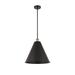 Innovations Lighting Bruno Marashlian Ballston Cone 16 Inch Large Pendant - 516-1S-BAB-MBC-16-BK-LED