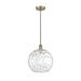 Innovations Lighting Bruno Marashlian Athens Water Glass 12 Inch Mini Pendant - 516-1S-SN-G1215-12