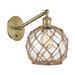 Innovations Lighting Bruno Marashlian Farmhouse Rope 13 Inch Wall Sconce - 518-1W-BB-G121-8RW