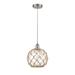 Innovations Lighting Bruno Marashlian Farmhouse Rope 10 Inch Mini Pendant - 616-1P-SN-G122-10RB-LED