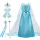 Costume princesse Elsa pour enfants robe de carnaval pour filles tenue de fête d'anniversaire