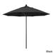 California Umbrella 9' Rd. Aluminum Frame, Fiberglass Rib Market Umbrella, Push Open, Bronze Finish, Pacifica Fabric