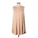 Wishlist Casual Dress - A-Line: Tan Solid Dresses - Women's Size Small