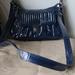 Coach Bags | Coach Navy Glossy Patent Leather Bag | Color: Black/Blue | Size: 8"X 11.5"X 1.5"