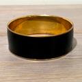 J. Crew Jewelry | J.Crew Black Enamel Bangle Bracelet 1” Wide | Color: Black | Size: Os