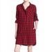 Madewell Dresses | Madewell Jane Plaid Flannel Shirtdress | Color: Black/Red | Size: M