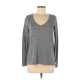 American Eagle Outfitters Sweatshirt: Gray Marled Tops - Women's Size Medium