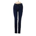 Madewell Jeans - Super Low Rise Skinny Leg Denim: Blue Bottoms - Women's Size 25 - Dark Wash