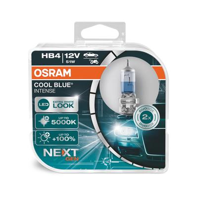 OSRAM COOL BLUE® INTENSE HB4 next Gen (2 Stk.) Glühlampe, Fernscheinwerfer,Glühlampe, Hauptscheinwerfer,Glühlampe, Nebel