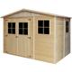 Abri de Jardin en Bois 6 m² - extérieur H226 x 324 x 216 cm - Construction de panneaux en bois