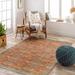 Sugcad 5'3" x 7'3" Traditional Washable Updated Traditional Camel/Light Peach/Brown/Clay/Dark Gray/Burnt Orange/Dusty Sage/Wheat/Beige/Deep Teal/Dark Brown/Medium Gray/Peach/Teal Washable Area Rug - Hauteloom