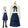 Fate/stay night Artoria – jupe taille haute uniforme scolaire décontracté Costumes Cosplay Anime