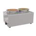 8 Qt. Stainless Steel Countertop Food Warmer, Soup Station, and Buffet Table Server with two Serving Sections