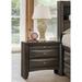 Ireland Nightstand with 2 Storage Drawers (English Dovetail with Center Metal Glides) & 1 Pull-out Tray