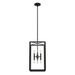 Hunter Felippe 8-Light Pendant with Clear Seeded Glass, Industrial, Modern Farmhouse