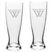 Wellesley Blue 23oz. 2-Piece Logo Stylish University Pilsner Set